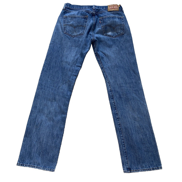 Levi’s 501 Vintage jeans Button fly Denim 501 red logo tag Size 33 x 34 Grunge - Picture 8 of 13